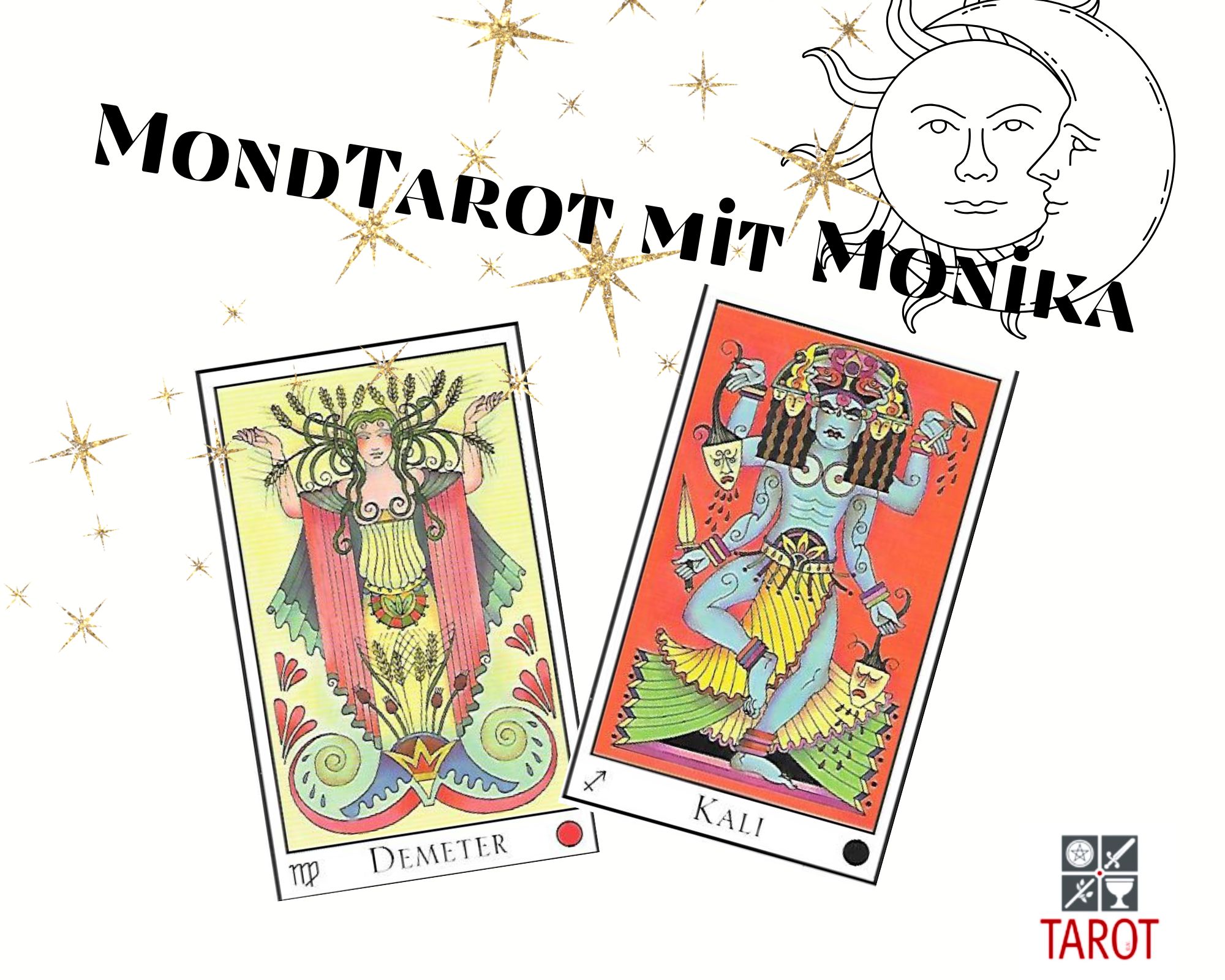 vollmond, wassermann, löwe, mond, mondtarot, 