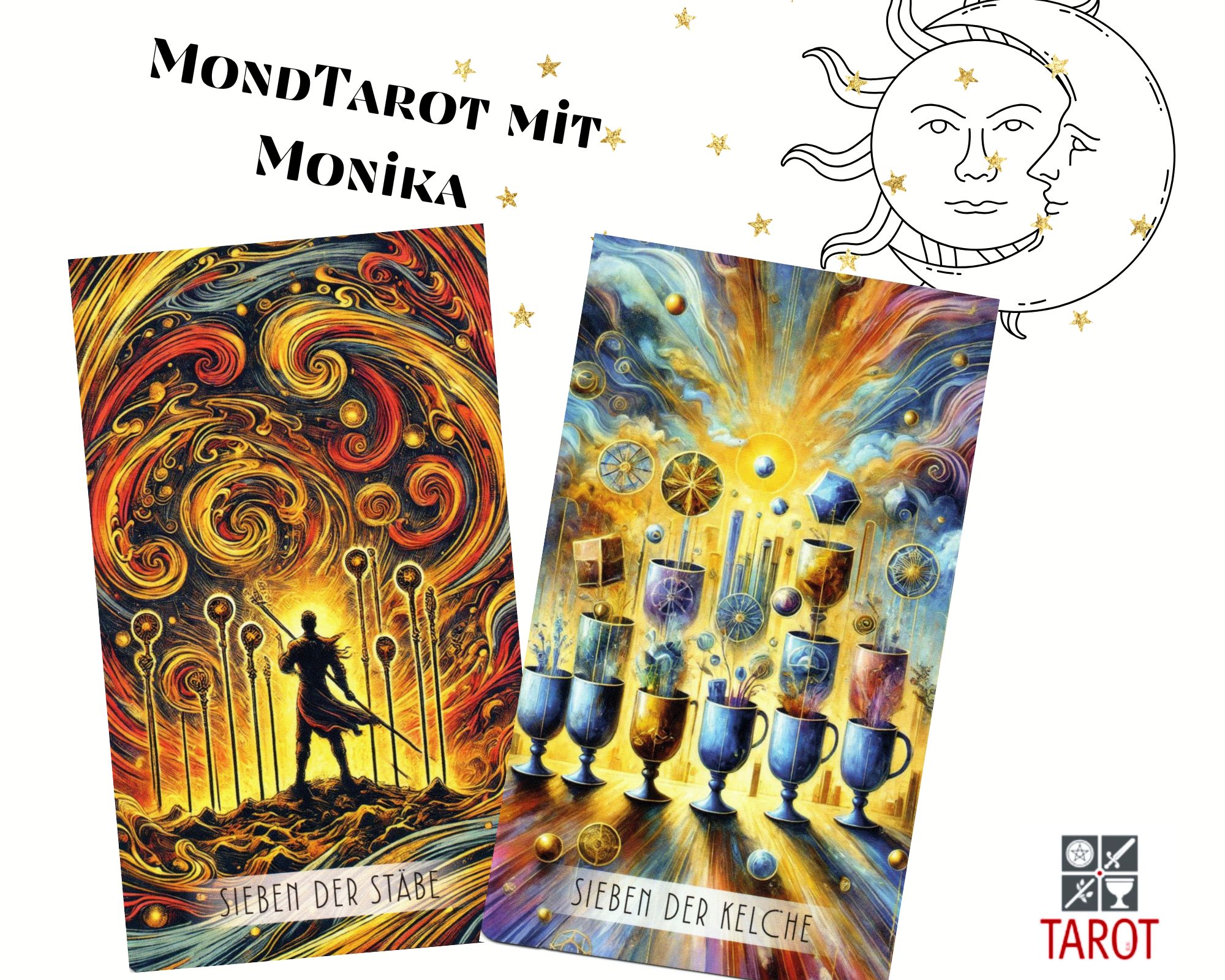 Vollmond, Zwillinge, Schütze, Tarotkarten,