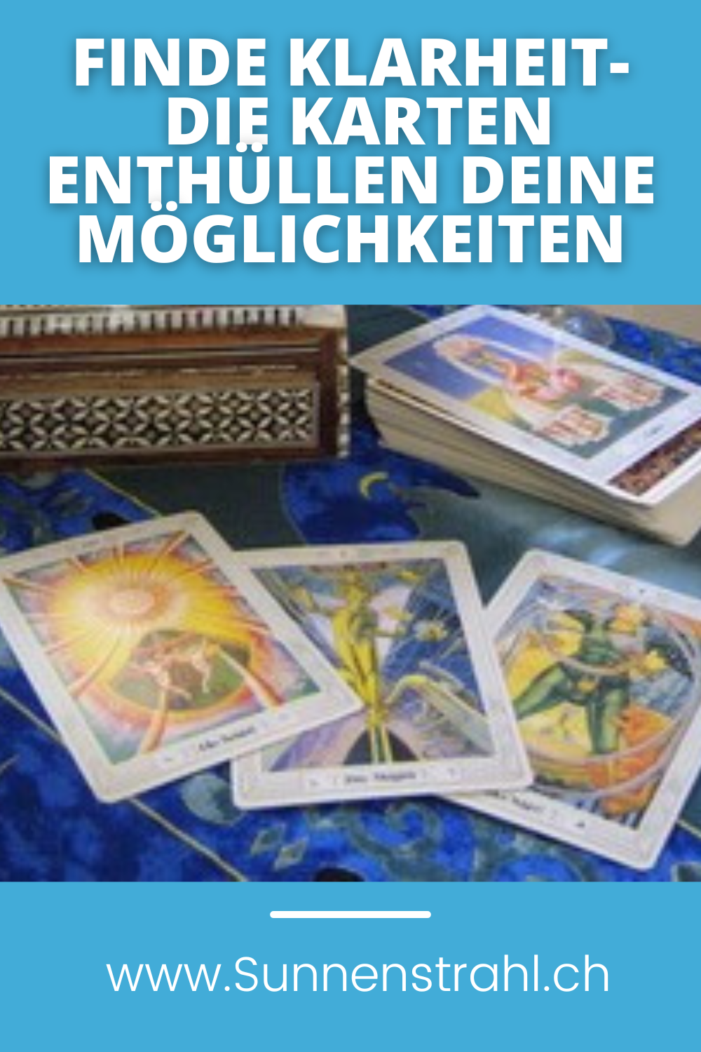 Wild durchwürfelten Tarotkarten